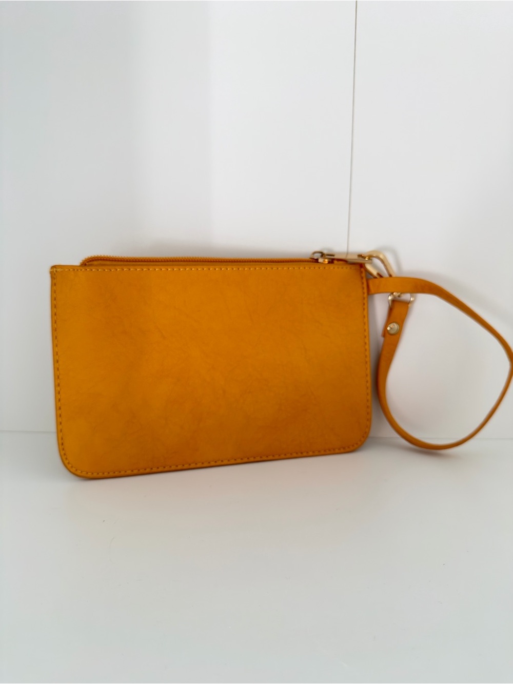 Women's Wristlet Clutch - Mustard Yellow